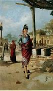 Arab or Arabic people and life. Orientalism oil paintings 168